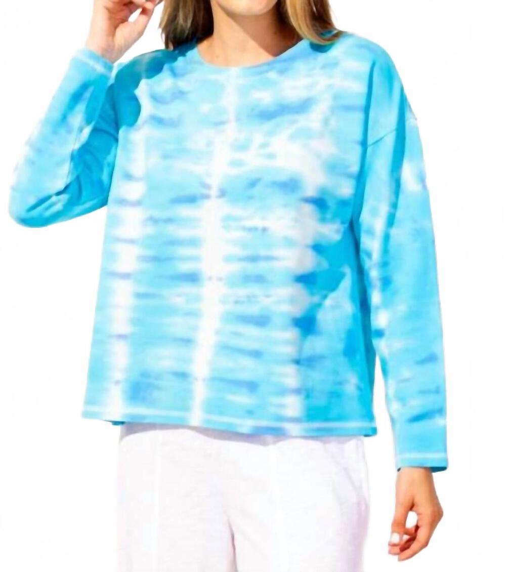 NEW ESCAPE BY HABITAT ventura tie dye pullover sweatshirt in maui